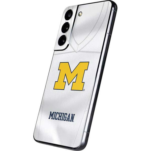 University of Michigan White Jersey Galaxy S22 Skin